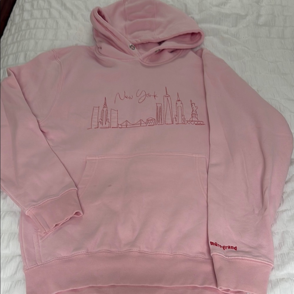 Mure Grand Pink New York Skyline Hoodie